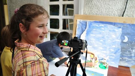 Animacijos mokyklėlės akimirka