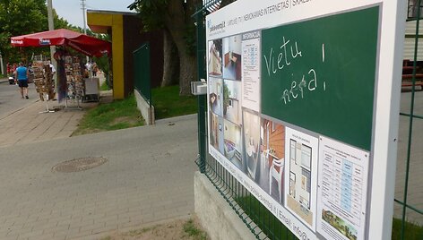 Vietų &Scaron;ventojoje - nebelikę.