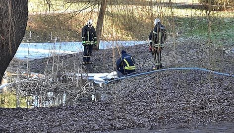 Salantuose, Kretingos rajone, specialistai ieškoma taršos šaltinio