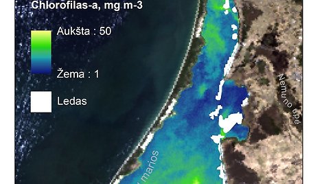 Klaipėdos universiteto mokslininkai, bendradarbiaudami su Europos kosmoso agentūra, parengė vandens paviršiaus temperatūros žemėlapį. 