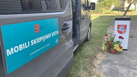 Mobilus skiepų kabinetas dar tęs savo kelionę po kaimus iki mėnesio vidurio