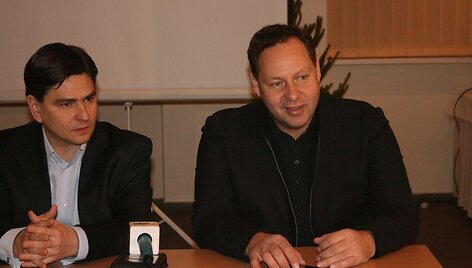 Romualdas Jonaitis ir prentendentas į vyriausiojo &bdquo;Atlanto&ldquo; trenerio postą Konstantinas Sarsanija