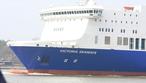 Pakeliui į Klaipėdą užsidegė keltas &bdquo;Victoria Seaways&ldquo;