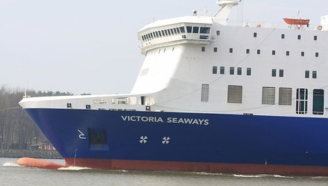 Pakeliui į Klaipėdą užsidegė keltas „Victoria Seaways“