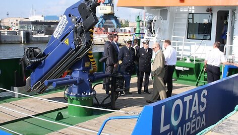 Klaipėdos uosto direkcija įsigijo naują gylių matavimo laivą &bdquo;Lotas&ldquo;. 