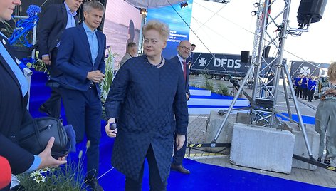 DFDS kelto vardo suteikimo ceremonija Klaipėdos uoste