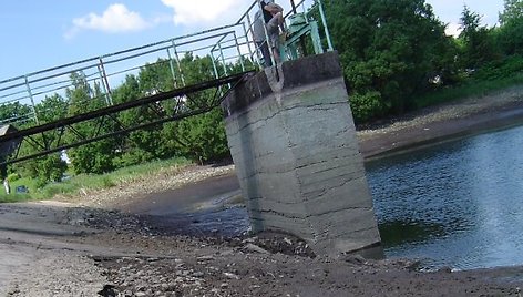 Degučių užtvankos statytojai buvo palikę broką.