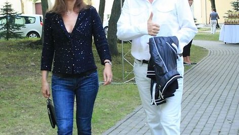 Klaipėdos versilininkas, politikas Rimantas Cibauskas su žmona Reda.