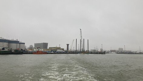 Klaipėdos uostas žiemą
