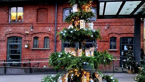 Eglutė I.Simonaitytės bibliotekos kieme