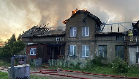 Gaisras Klaipėdoje, Barškių gatvėje