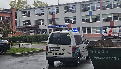 Gaisras Klaipėdos Vydūno gimnazijoje