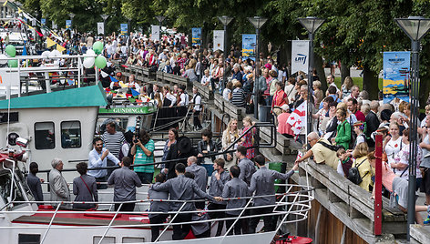 Festivalis „Parbėg laivelis“ sutraukia gausybę svečių.