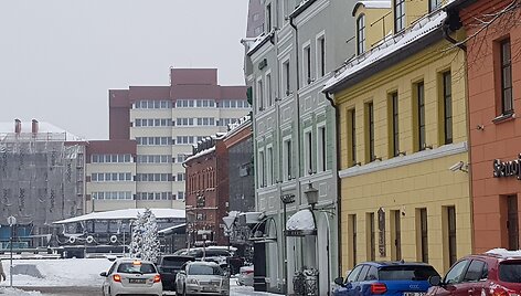 Žiemi&scaron;kai padabinta Klaipėda