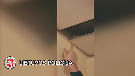 Pas įtariamąjį aptikti narkotikai.