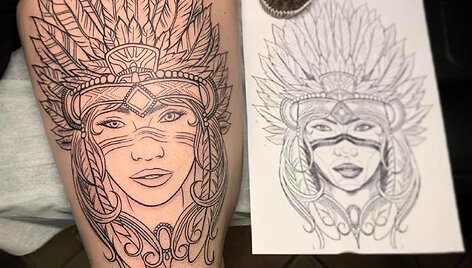 D.Djačkovo per vieną dieną atliktos tatuiruotės.
