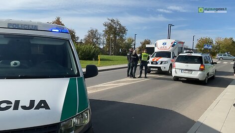 Nelaimė Alytuje &ndash; partrenkta mergaitė.