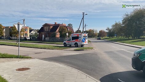 Nelaimė Alytuje &ndash; partrenkta mergaitė.