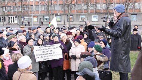 Į mitingą Klaipėdoje atvyko ir judėjimo pirmininkas Kęstutis Čilinskas. 