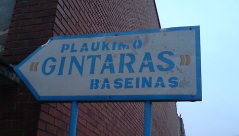 Net ir nuoroda į baseiną gerokai nusidėvėjusi. 