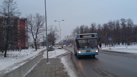  Įsigalėjus šalčiui, autobusų vairuotojai priversti kalenti dantimis, nes stotelėse keleiviai lipa per priekines duris. 