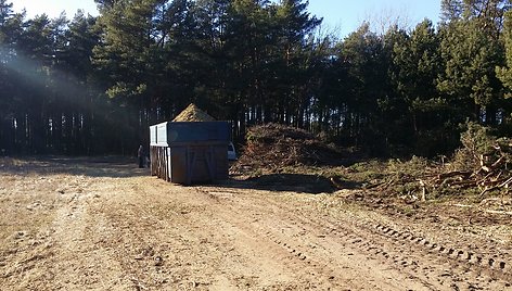 Kuršių nerijos takai nukenčia nuo miškininkų technikos