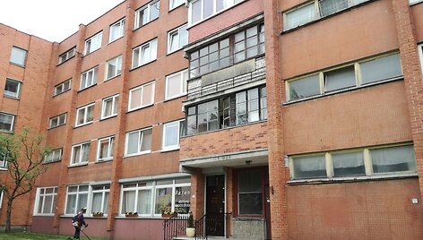 Namas Bangų g.,kur įvykdytas nusikaltimas