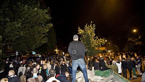 Protestuotojų susirėmimai su pareigūnais