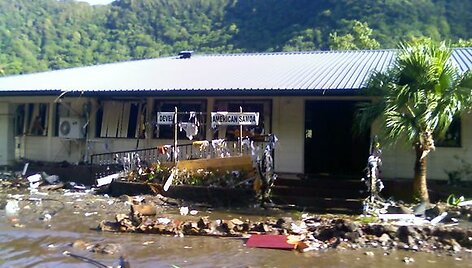 Potvyniai po cunamio bangos
