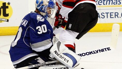 &bdquo;Devils&ldquo; ledo ritulininkai po baudinių serijos 2:1 nugalėjo Tampos &bdquo;Lightning&ldquo; komandą