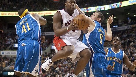 &bdquo;Hornets&ldquo; ir &bdquo;Raptors&ldquo; dvikova