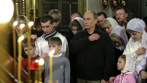 V.Putinas &Scaron;v. kankinių Aleksandro ir Antoninos romiečių cerkvėje
