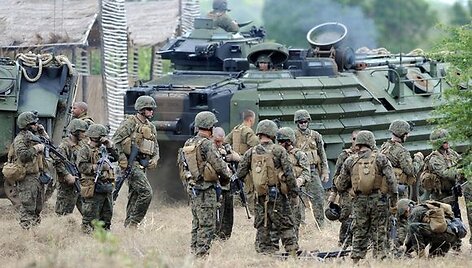 Akimirka i&scaron; karinių pratybų