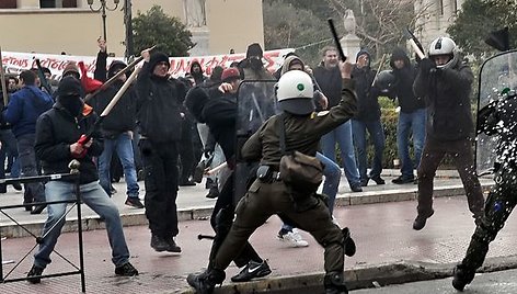 Masiniai protestai Graikijoje