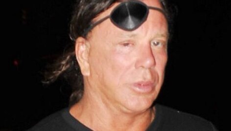 Mickey Rourke'ą su drauge Anastassija Makarenko
