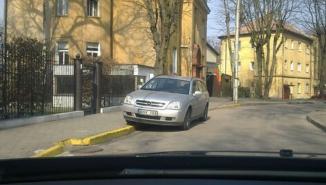 Užfiksuotas pažeidimas