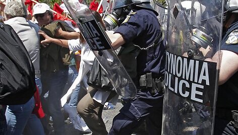 Graikijoje vyksta protestai