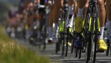 &bdquo;Tour de France&ldquo; lenktynių akimirka