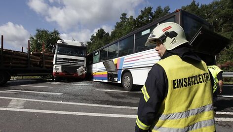 Avarija Vokietijos greitkelyje