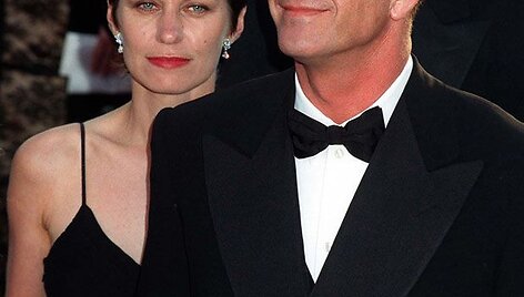 Foto naujienai: Melas Gibsonas ir Robyn Moore.  Brangiausios skyrybos?