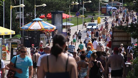 Palanga sulaukė vasarotojų antplūdžio
