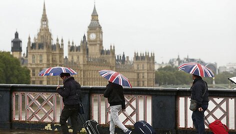 Vėjuotas ir lietingas Londonas