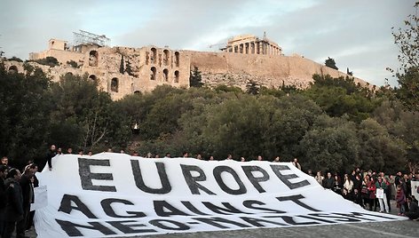 Europoje vykęs protestas prieš neonacius.