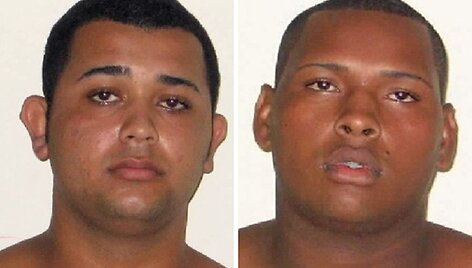 Policija suėmė du įtariamuosius, 20-metį Froudakį de Souza (kairėje) ir 22-ejų llace Aparecido Silvą.
