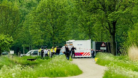 Nyderlandų policija įvykio vietoje