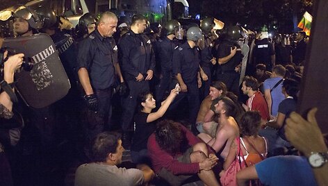 Protestuotojai Bulgarijoje