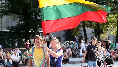 Susivienijimo bėgimo "&Scaron;irdis plaka Baltijai" akimirkos