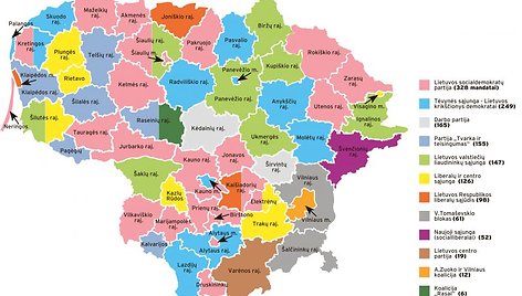 Rinkimų rezultatai Lietuvos savivaldybėse