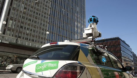 „Google“ automobilis fiksuoja vaizdus „Street View“ tarnybai