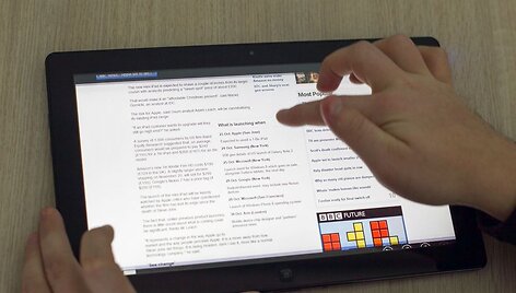 &bdquo;Windows 8&ldquo; įdiegta interneto nar&scaron;yklės &bdquo;Internet Explorer&ldquo; aplikacija yra i&scaron;ties patogi ir greita